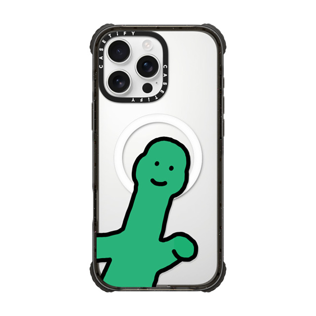 JOGUMAN x CASETiFY iPhone 16 Pro Max ケース Dinosaur,Animal ブラック ウルトラ インパクトケース MagSafe 対応 Hello There Father's Day JOGUMAN x CASETiFY iPhone 16 Pro Max ケース Dinosaur,Animal ブラック ウルトラ インパクトケース MagSafe 対応 Hello There Father's Day