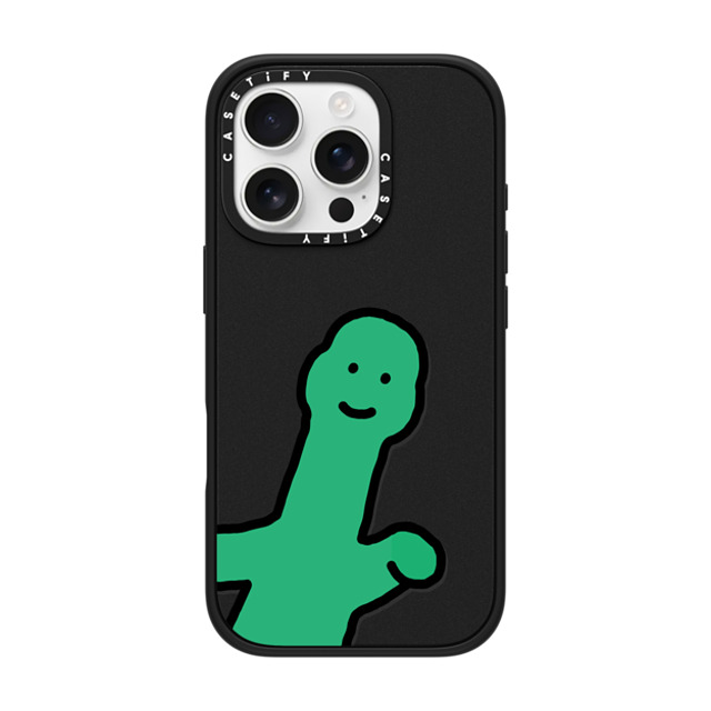 JOGUMAN x CASETiFY iPhone 16 Pro ケース Dinosaur,Animal マットブラック インパクトケース MagSafe対応 Hello There Father's Day JOGUMAN x CASETiFY iPhone 16 Pro ケース Dinosaur,Animal マットブラック インパクトケース MagSafe対応 Hello There Father's Day