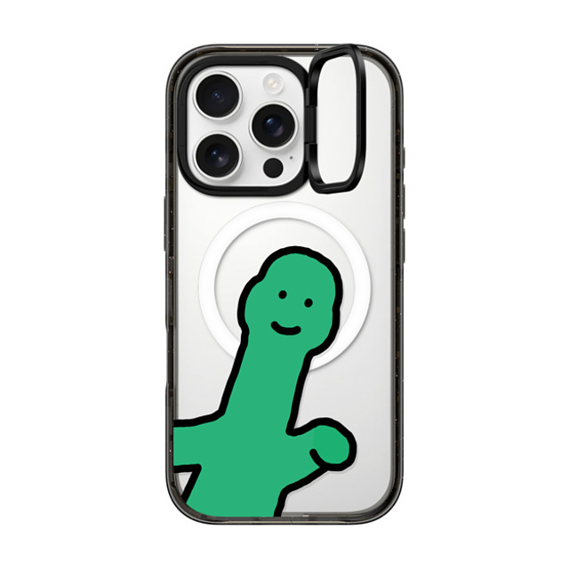 JOGUMAN x CASETiFY iPhone 16 Pro ケース Dinosaur,Animal ブラック インパクトリングスタンドケース MagSafe対応 Hello There Father's Day JOGUMAN x CASETiFY iPhone 16 Pro ケース Dinosaur,Animal ブラック インパクトリングスタンドケース MagSafe対応 Hello There Father's Day