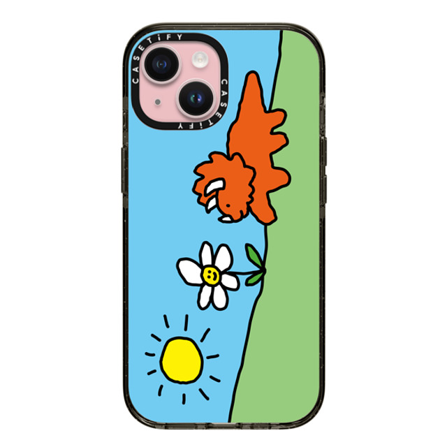 JOGUMAN x CASETiFY iPhone 15 Case Floral,Dinosaur Black インパクトケース Tricera Meets Flower Mother's Day JOGUMAN x CASETiFY iPhone 15 Case Floral,Dinosaur Black インパクトケース Tricera Meets Flower Mother's Day