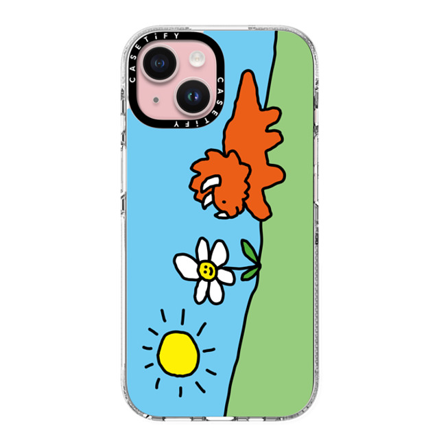 JOGUMAN x CASETiFY iPhone 15 Case Floral,Dinosaur Clear Clear Case MagSafe Compatible Tricera Meets Flower Mother's Day JOGUMAN x CASETiFY iPhone 15 Case Floral,Dinosaur Clear Clear Case MagSafe Compatible Tricera Meets Flower Mother's Day