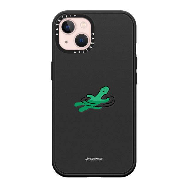 JOGUMAN x CASETiFY iPhone 13 ケース マットブラック インパクトケース MagSafe対応 Floating