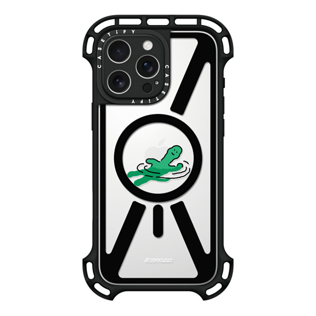 JOGUMAN x CASETiFY iPhone 16 Pro Max ケース ブラック ウルトラ バウンスケース MagSafe対応 Floating