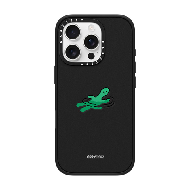 JOGUMAN x CASETiFY iPhone 16 Pro ケース マットブラック インパクトケース MagSafe対応 Floating