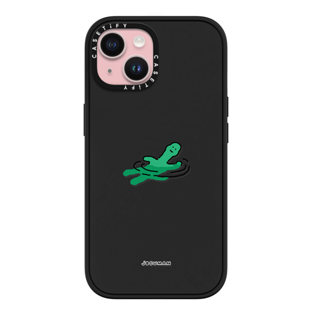 JOGUMAN x CASETiFY iPhone 15 ケース マットブラック インパクトケース MagSafe対応 Floating