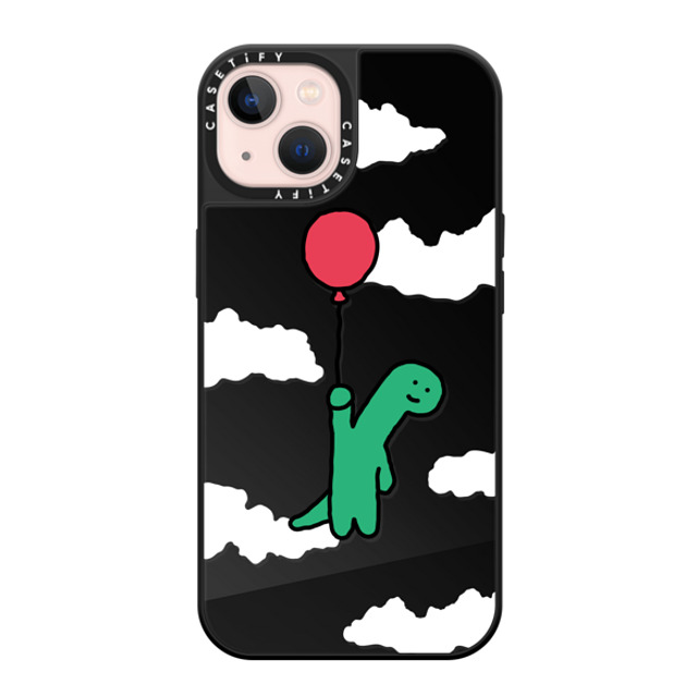 JOGUMAN x CASETiFY iPhone 13 ケース Black on Black ミラーケース MagSafe対応 I'm leaving this planet