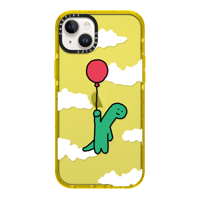 JOGUMAN x CASETiFY iPhone 14 Plus Case Dinosaur,Animal イエロー インパクトケース I'm leaving this planet Mother's Day JOGUMAN x CASETiFY iPhone 14 Plus Case Dinosaur,Animal イエロー インパクトケース I'm leaving this planet Mother's Day