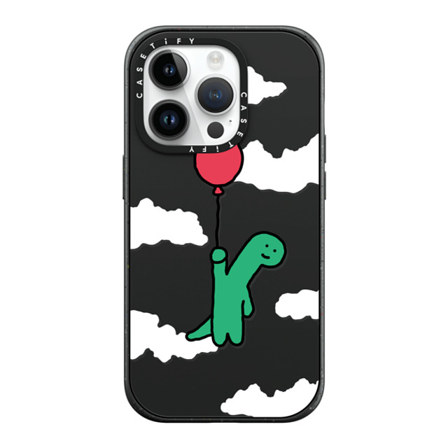 JOGUMAN x CASETiFY iPhone 14 Pro ケース マットブラック インパクトケース MagSafe対応 I'm leaving this planet