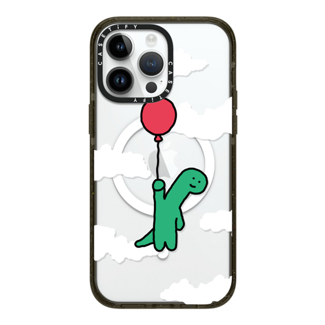 JOGUMAN x CASETiFY iPhone 14 Pro Max ケース ブラック インパクトケース MagSafe対応 I'm leaving this planet