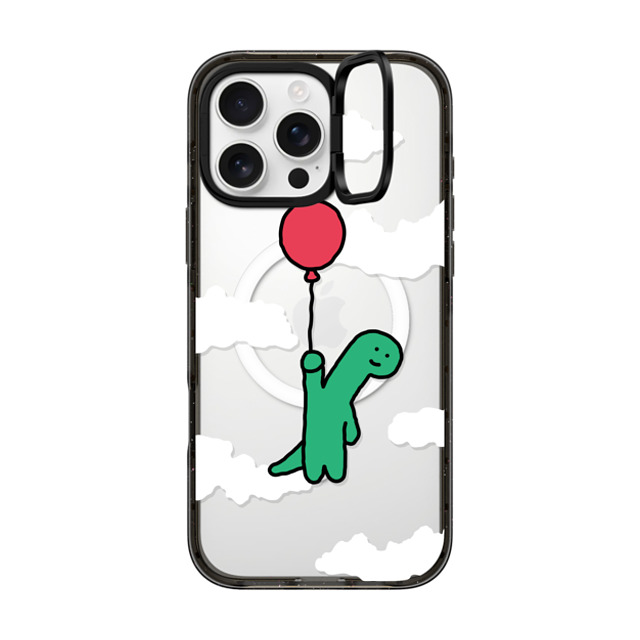 JOGUMAN x CASETiFY iPhone 16 Pro Max ケース ブラック インパクトリングスタンドケース MagSafe対応 I'm leaving this planet