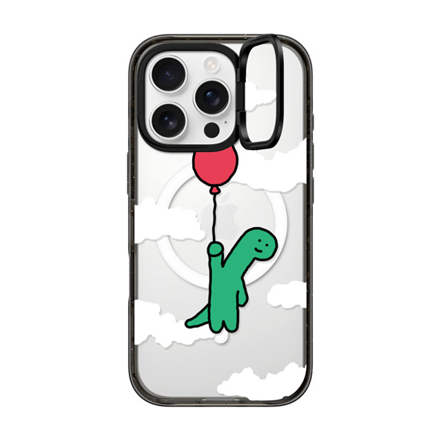 JOGUMAN x CASETiFY iPhone 16 Pro ケース ブラック インパクトリングスタンドケース MagSafe対応 I'm leaving this planet