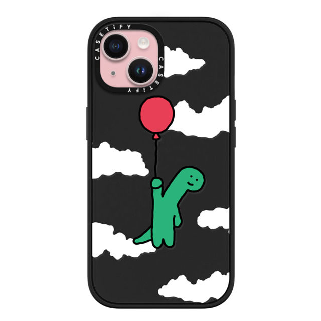 JOGUMAN x CASETiFY iPhone 15 ケース マットブラック インパクトケース MagSafe対応 I'm leaving this planet