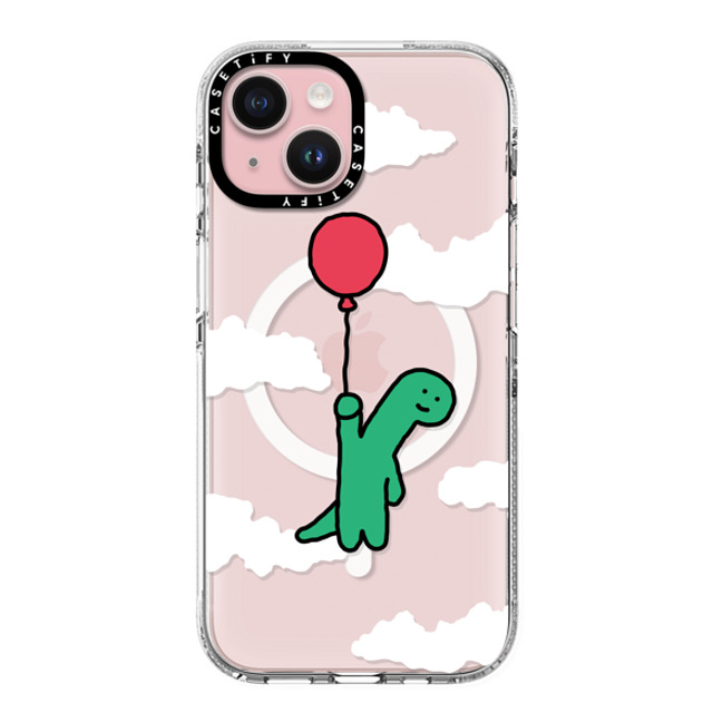 JOGUMAN x CASETiFY iPhone 15 ケース クリア クリア ケース MagSafe対応 I'm leaving this planet