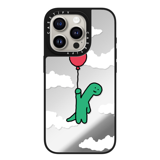 JOGUMAN x CASETiFY iPhone 15 Pro Case Silver on Black ミラーケース MagSafe対応 I'm leaving this planet JOGUMAN x CASETiFY iPhone 15 Pro Case Silver on Black ミラーケース MagSafe対応 I'm leaving this planet