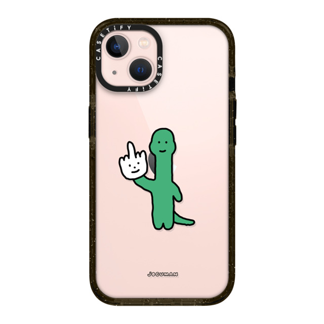 JOGUMAN x CASETiFY iPhone 13 ケース ブラック インパクトケース Talk to the Hand