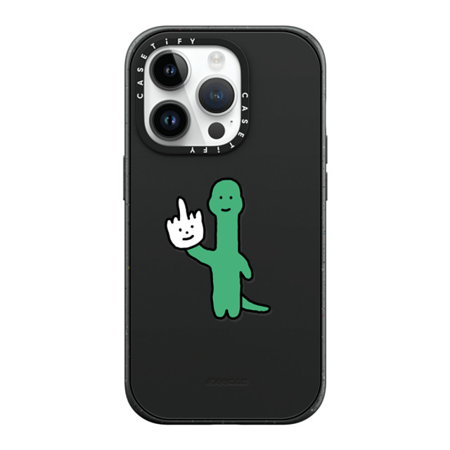 JOGUMAN x CASETiFY iPhone 14 Pro ケース マットブラック インパクトケース MagSafe対応 Talk to the Hand