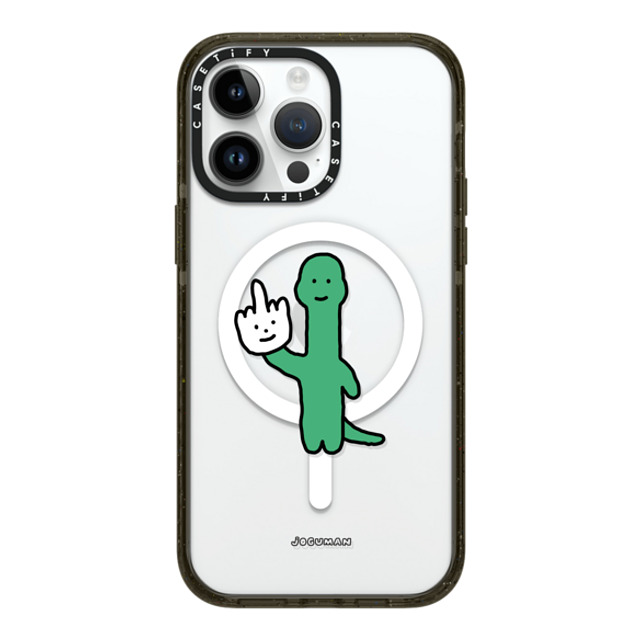 JOGUMAN x CASETiFY iPhone 14 Pro Max ケース ブラック インパクトケース MagSafe対応 Talk to the Hand