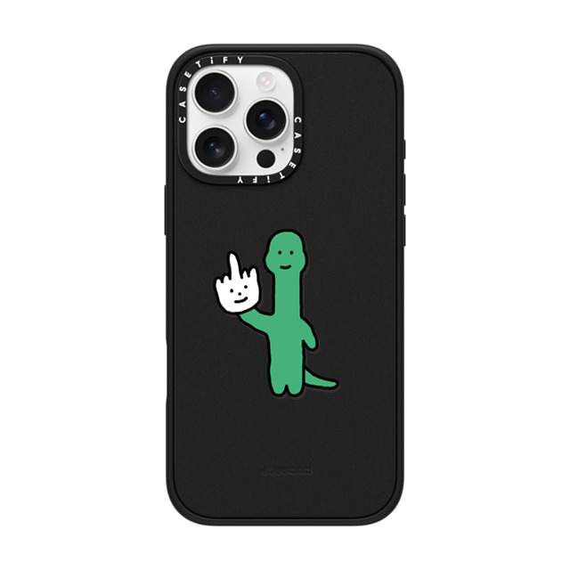 JOGUMAN x CASETiFY iPhone 16 Pro Max ケース マットブラック インパクトケース MagSafe対応 Talk to the Hand