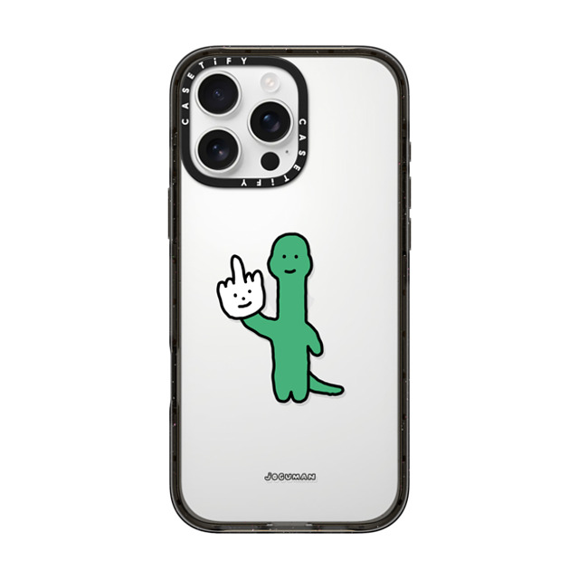 JOGUMAN x CASETiFY iPhone 16 Pro Max ケース ブラック インパクトケース Talk to the Hand