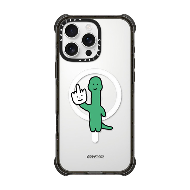 JOGUMAN x CASETiFY iPhone 16 Pro Max Case Black ウルトラ インパクトケース MagSafe 対応 Talk to the Hand JOGUMAN x CASETiFY iPhone 16 Pro Max Case Black ウルトラ インパクトケース MagSafe 対応 Talk to the Hand