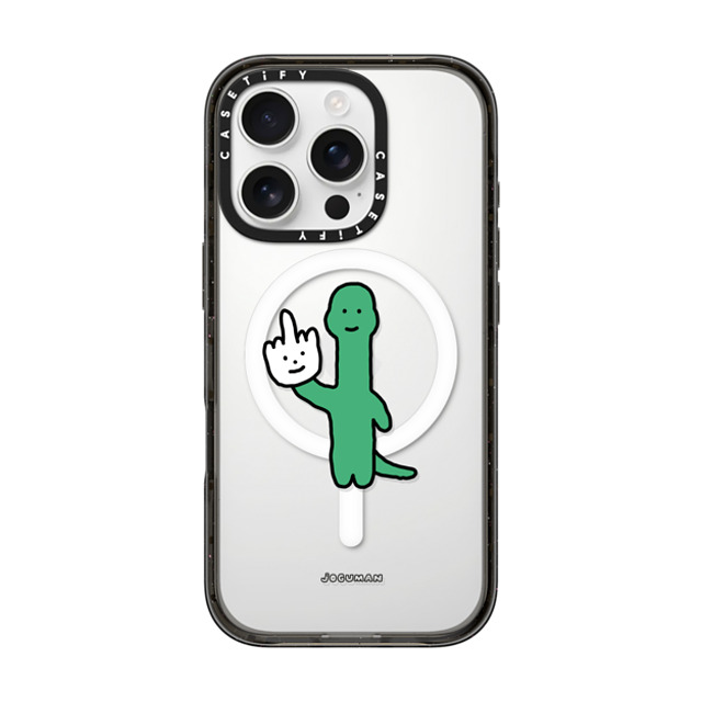 JOGUMAN x CASETiFY iPhone 16 Pro ケース ブラック インパクトケース MagSafe対応 Talk to the Hand