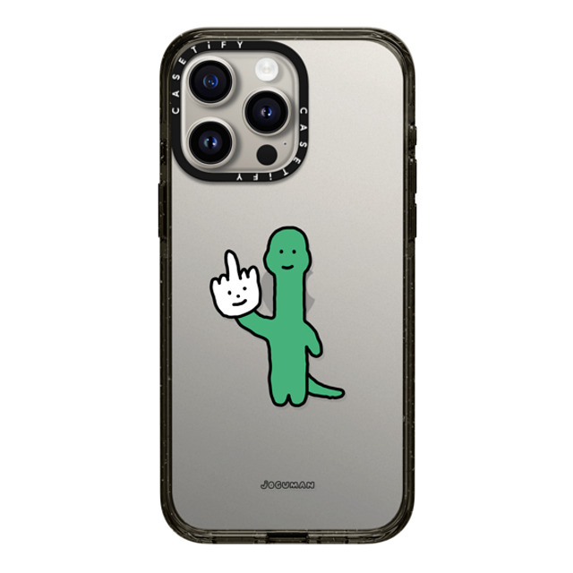 JOGUMAN x CASETiFY iPhone 15 Pro Max ケース ブラック インパクトケース Talk to the Hand