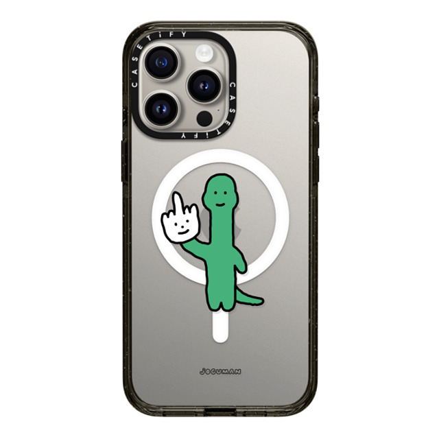 JOGUMAN x CASETiFY iPhone 15 Pro Max ケース ブラック インパクトケース MagSafe対応 Talk to the Hand