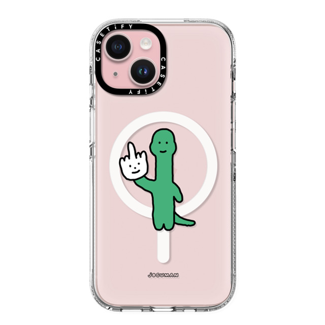 JOGUMAN x CASETiFY iPhone 15 ケース クリア クリア ケース MagSafe対応 Talk to the Hand