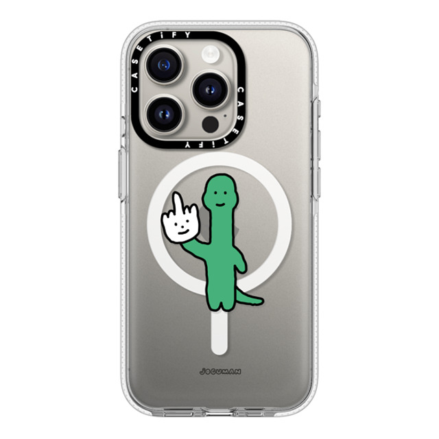 JOGUMAN x CASETiFY iPhone 15 Pro ケース クリア クリア ケース MagSafe対応 Talk to the Hand