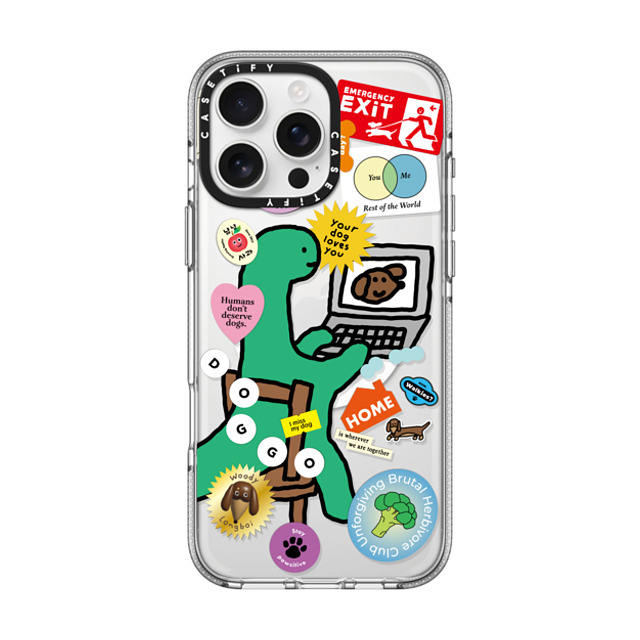 JOGUMAN x CASETiFY iPhone 16 Pro Max ケース クリア クリア ケース MagSafe対応 I Miss My Dog