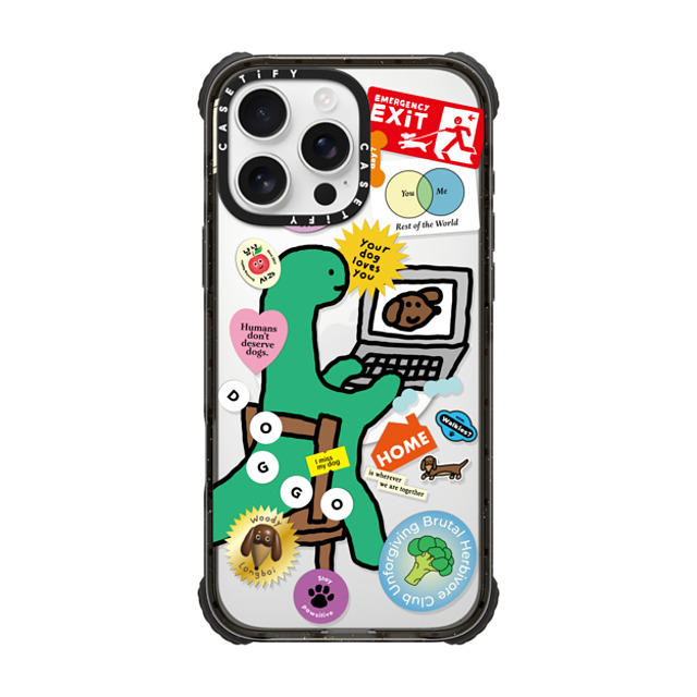 JOGUMAN x CASETiFY iPhone 16 Pro Max Case Black ウルトラ インパクトケース MagSafe 対応 I Miss My Dog JOGUMAN x CASETiFY iPhone 16 Pro Max Case Black ウルトラ インパクトケース MagSafe 対応 I Miss My Dog