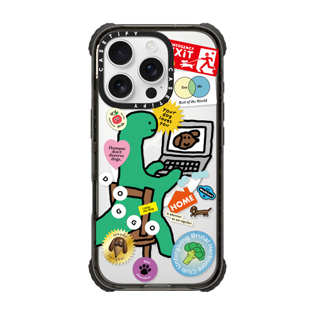 JOGUMAN x CASETiFY iPhone 16 Pro Case Black ウルトラ インパクトケース MagSafe 対応 I Miss My Dog JOGUMAN x CASETiFY iPhone 16 Pro Case Black ウルトラ インパクトケース MagSafe 対応 I Miss My Dog