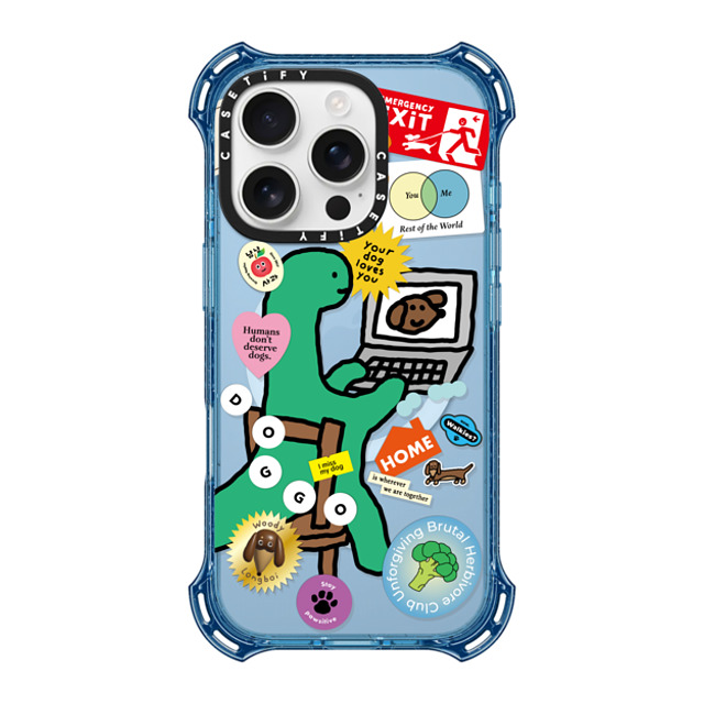 JOGUMAN x CASETiFY iPhone 16 Pro Case ベイビーブルー バウンスケース I Miss My Dog JOGUMAN x CASETiFY iPhone 16 Pro Case ベイビーブルー バウンスケース I Miss My Dog
