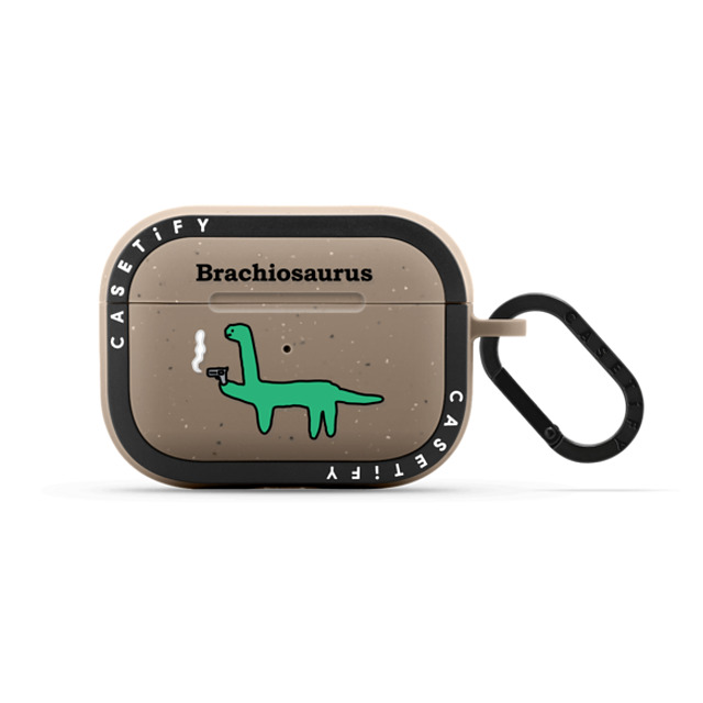 JOGUMAN x CASETiFY AirPods Pro 2 Dinosaur,Animal Matte Taupe バウンス ケース Brachiosaurus Father's Day JOGUMAN x CASETiFY AirPods Pro 2 Dinosaur,Animal Matte Taupe バウンス ケース Brachiosaurus Father's Day