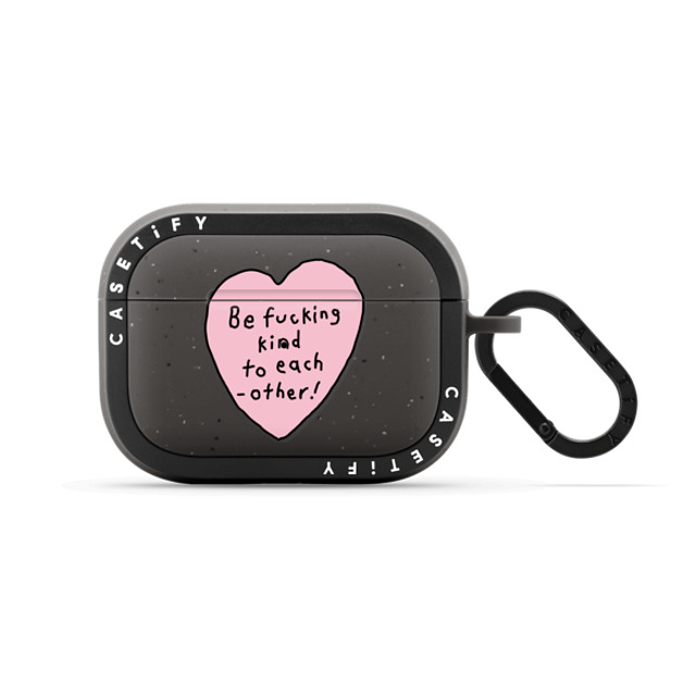 JOGUMAN x CASETiFY AirPods Pro 2 Heart,Animal Matte Charcoal バウンス ケース Be Kind Mother's Day JOGUMAN x CASETiFY AirPods Pro 2 Heart,Animal Matte Charcoal バウンス ケース Be Kind Mother's Day