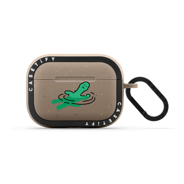 JOGUMAN x CASETiFY AirPods Pro 2 Dinosaur,Animal Matte Taupe バウンス ケース Floating Father's Day JOGUMAN x CASETiFY AirPods Pro 2 Dinosaur,Animal Matte Taupe バウンス ケース Floating Father's Day