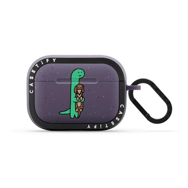 JOGUMAN x CASETiFY AirPods Pro Dog,Dinosaur Matte Deep Purple バウンス ケース Hold me Mother's Day JOGUMAN x CASETiFY AirPods Pro Dog,Dinosaur Matte Deep Purple バウンス ケース Hold me Mother's Day