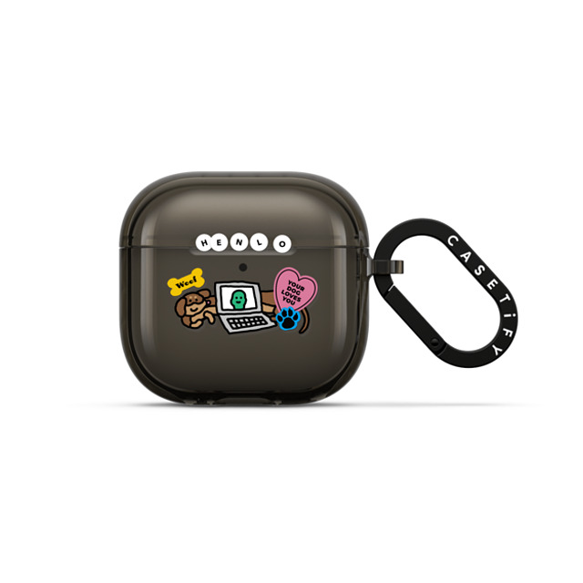 JOGUMAN x CASETiFY AirPods 4 Sticker,Dog Black インパクトケース Your Dog Loves You Mother's Day JOGUMAN x CASETiFY AirPods 4 Sticker,Dog Black インパクトケース Your Dog Loves You Mother's Day