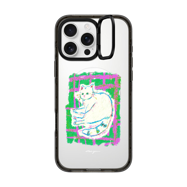 Albee Yau x CASETiFY iPhone 16 Pro Max Case Cat,Animal Black インパクトリングスタンドケース MagSafe対応 Never leave your cat and the blanket by Albee Yau Mother's Day Albee Yau x CASETiFY iPhone 16 Pro Max Case Cat,Animal Black インパクトリングスタンドケース MagSafe対応 Never leave your cat and the blanket by Albee Yau Mother's Day
