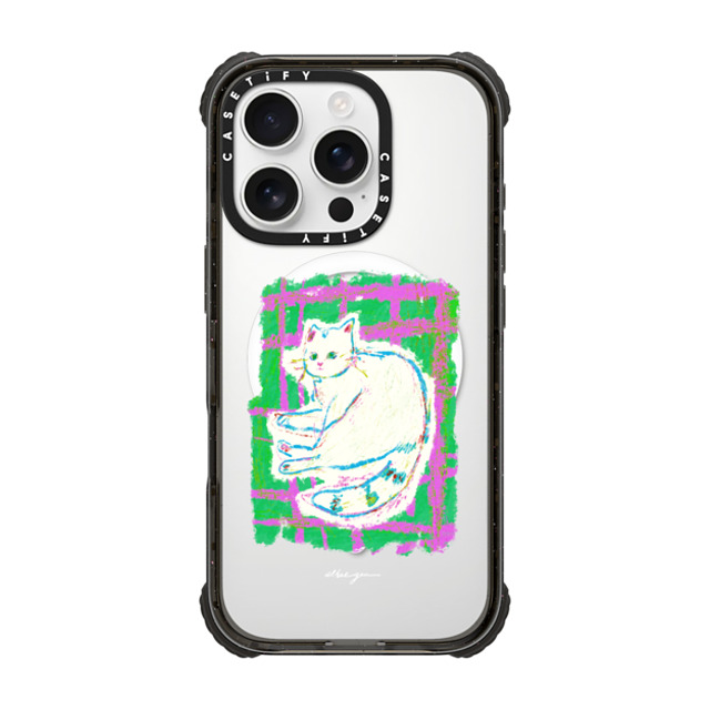 Albee Yau x CASETiFY iPhone 16 Pro ケース Cat,Animal ブラック ウルトラ インパクトケース MagSafe 対応 Never leave your cat and the blanket by Albee Yau Father's Day Albee Yau x CASETiFY iPhone 16 Pro ケース Cat,Animal ブラック ウルトラ インパクトケース MagSafe 対応 Never leave your cat and the blanket by Albee Yau Father's Day