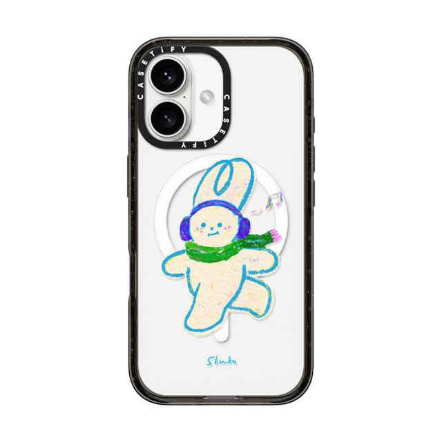 Albee Yau x CASETiFY iPhone 16 Case Bunny,Animal Black Impact Case MagSafe Compatible Shuku: Small Steps Everyday by Albee Yau Mother's Day Albee Yau x CASETiFY iPhone 16 Case Bunny,Animal Black Impact Case MagSafe Compatible Shuku: Small Steps Everyday by Albee Yau Mother's Day