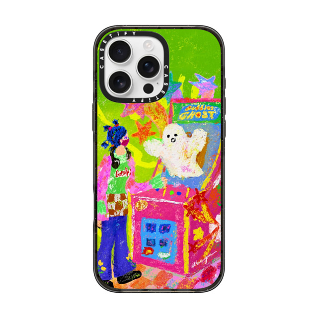 Albee Yau x CASETiFY iPhone 16 Pro Max ケース Star,Cartoon ブラック インパクトケース Bubble Ghost vs Bubble Girl by Albee Yau Back to School Albee Yau x CASETiFY iPhone 16 Pro Max ケース Star,Cartoon ブラック インパクトケース Bubble Ghost vs Bubble Girl by Albee Yau Back to School