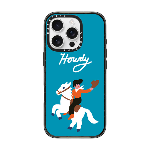 Katie Benn x CASETiFY iPhone 16 Pro Case Cartoon Black Impact Case VINTAGE COWBOY BY KATIE BENN Mother's Day Katie Benn x CASETiFY iPhone 16 Pro Case Cartoon Black Impact Case VINTAGE COWBOY BY KATIE BENN Mother's Day
