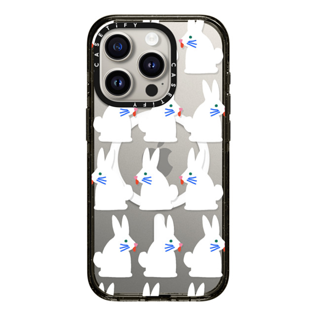Katie Benn x CASETiFY iPhone 15 Pro ケース Cartoon ブラック インパクトケース MagSafe対応 BUNNIES BY KATIE BENN Father's Day Katie Benn x CASETiFY iPhone 15 Pro ケース Cartoon ブラック インパクトケース MagSafe対応 BUNNIES BY KATIE BENN Father's Day