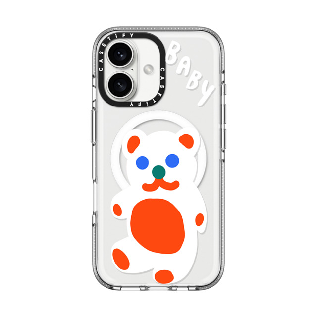 Katie Benn x CASETiFY iPhone 16 ケース Bear,Animal クリア クリア ケース MagSafe対応 Baby Bear by Katie Benn Father's Day Katie Benn x CASETiFY iPhone 16 ケース Bear,Animal クリア クリア ケース MagSafe対応 Baby Bear by Katie Benn Father's Day