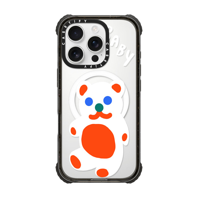 Katie Benn x CASETiFY iPhone 16 Pro Case Bear,Animal Black ウルトラ インパクトケース MagSafe 対応 Baby Bear by Katie Benn Father's Day Katie Benn x CASETiFY iPhone 16 Pro Case Bear,Animal Black ウルトラ インパクトケース MagSafe 対応 Baby Bear by Katie Benn Father's Day