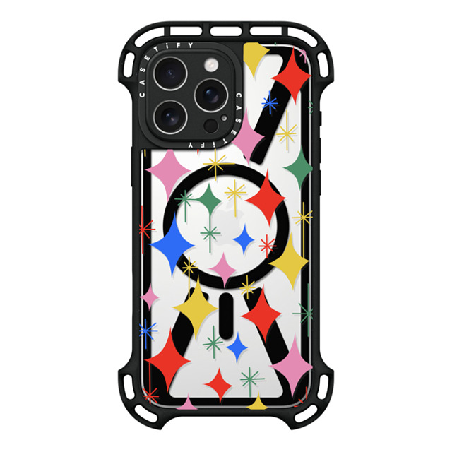 Katie Benn x CASETiFY iPhone 16 Pro Max Case Black ウルトラ バウンスケース MagSafe対応 Sparkle Party by Katie Benn Katie Benn x CASETiFY iPhone 16 Pro Max Case Black ウルトラ バウンスケース MagSafe対応 Sparkle Party by Katie Benn