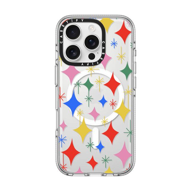 Katie Benn x CASETiFY iPhone 16 Pro Case Clear Clear Case MagSafe Compatible Sparkle Party by Katie Benn Katie Benn x CASETiFY iPhone 16 Pro Case Clear Clear Case MagSafe Compatible Sparkle Party by Katie Benn