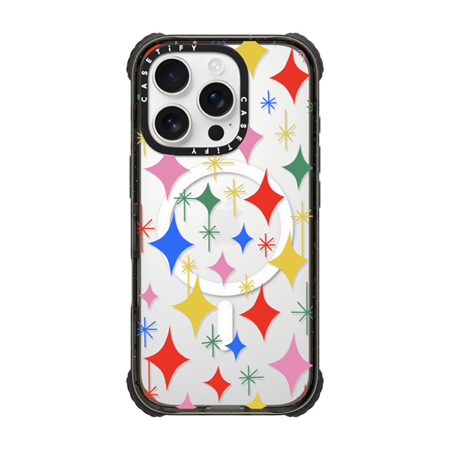 Katie Benn x CASETiFY iPhone 16 Pro Case Black ウルトラ インパクトケース MagSafe 対応 Sparkle Party by Katie Benn Katie Benn x CASETiFY iPhone 16 Pro Case Black ウルトラ インパクトケース MagSafe 対応 Sparkle Party by Katie Benn