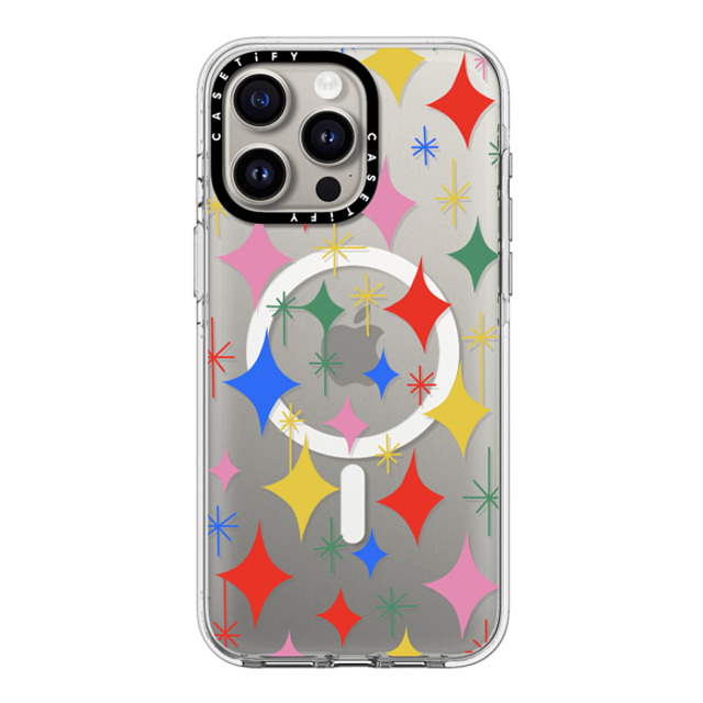 Katie Benn x CASETiFY iPhone 15 Pro Max Case Clear Clear Case MagSafe Compatible Sparkle Party by Katie Benn Katie Benn x CASETiFY iPhone 15 Pro Max Case Clear Clear Case MagSafe Compatible Sparkle Party by Katie Benn